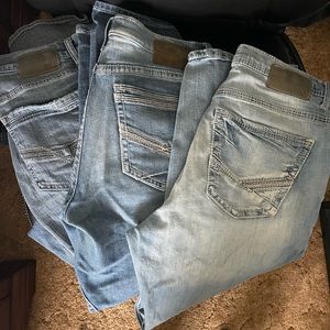 3 pair of BKE men’s jeans 36x32